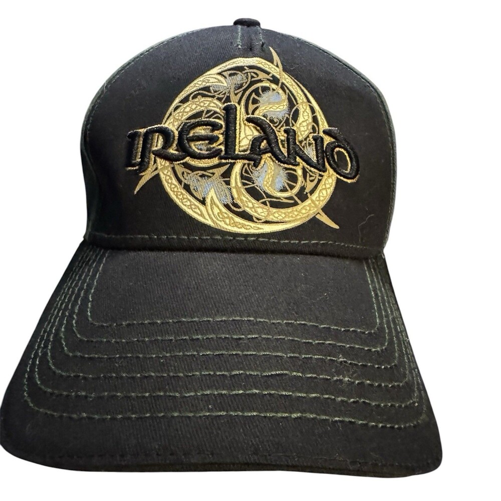 Ireland Celtic Hat Baseball Cap Spiral Navy Irish Raised Traditional CraftWear